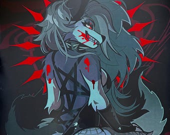 8.5 x 11 Foil Hellhound Print