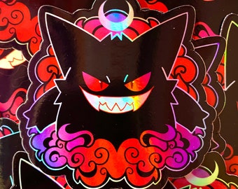 3 x 3 Vinyl Holographic Ghost Sticker