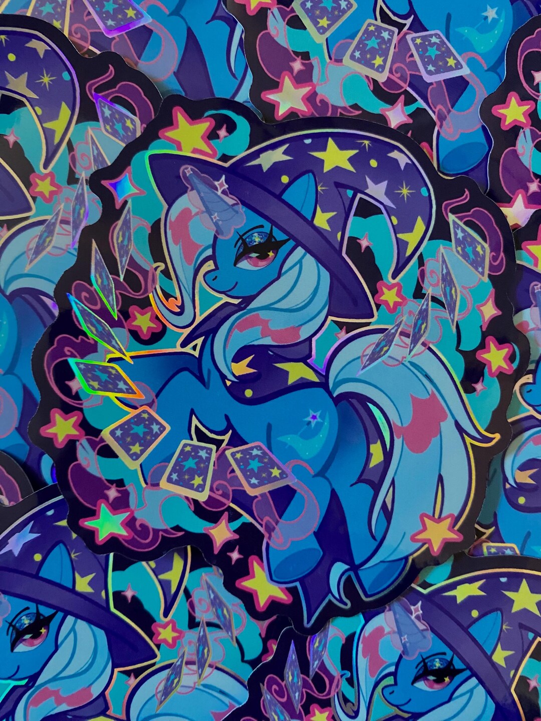 3.5 x 3.5 Holographic Trixie Vinyl Sticker