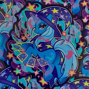 3.5 x 3.5 Holo-Trixie-Vinyl-Aufkleber