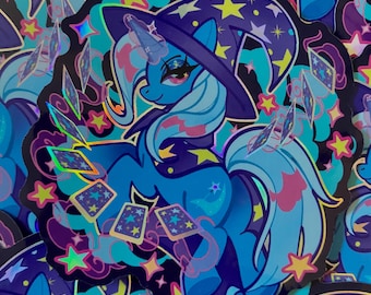 3.5 x 3.5 Holographic Trixie Vinyl Sticker