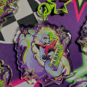 2 x 2 Roxy Wolf Acrylic Charm DISCOUNTED