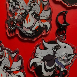 2.5 x 2.5 Hellhound Acrylic Charm