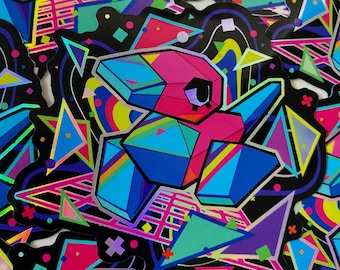 ポリゴンZ ビニールステッカー - Etsy 日本