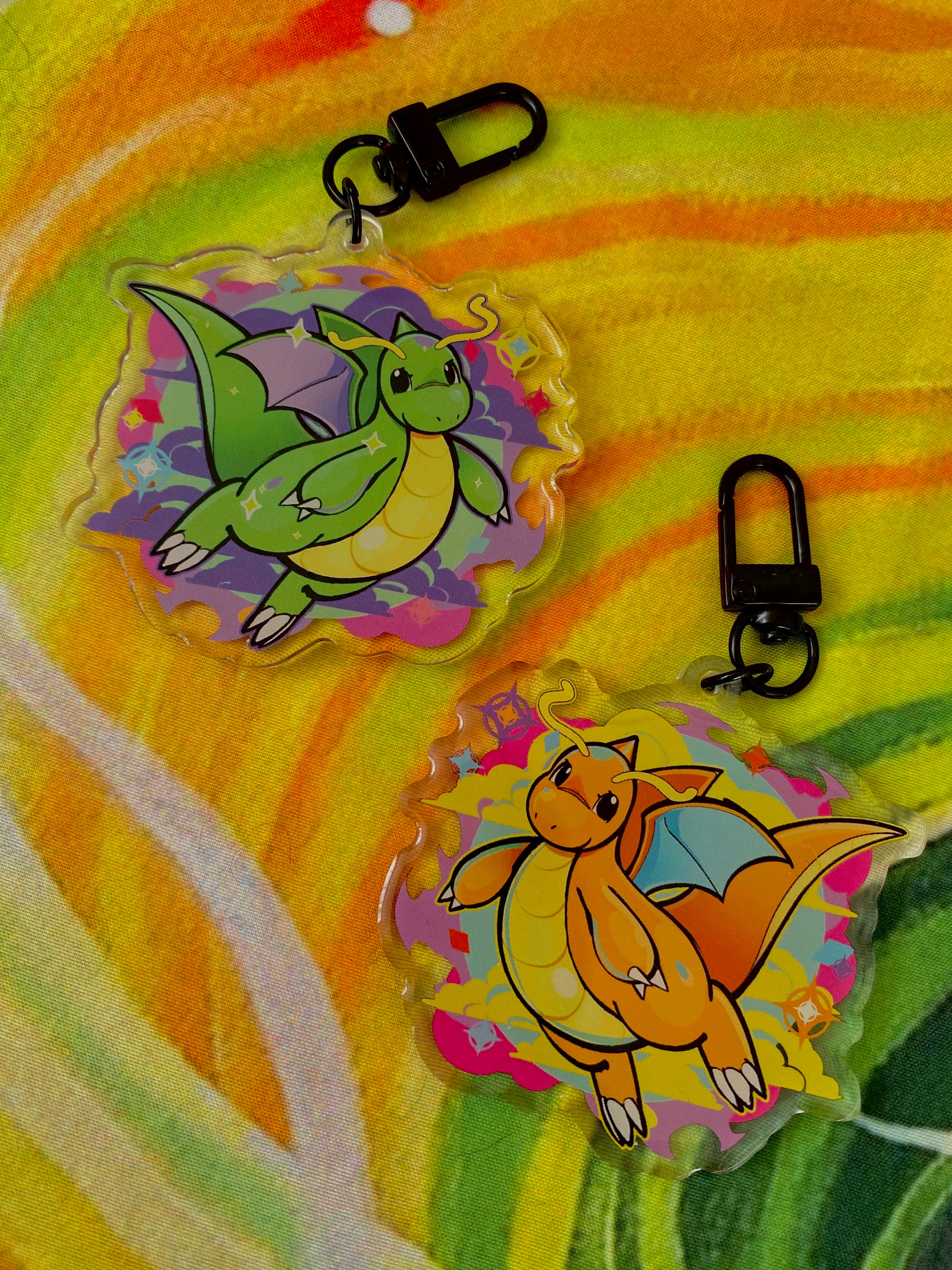 2.5 x 2.5 Dragon Acrylic Charm