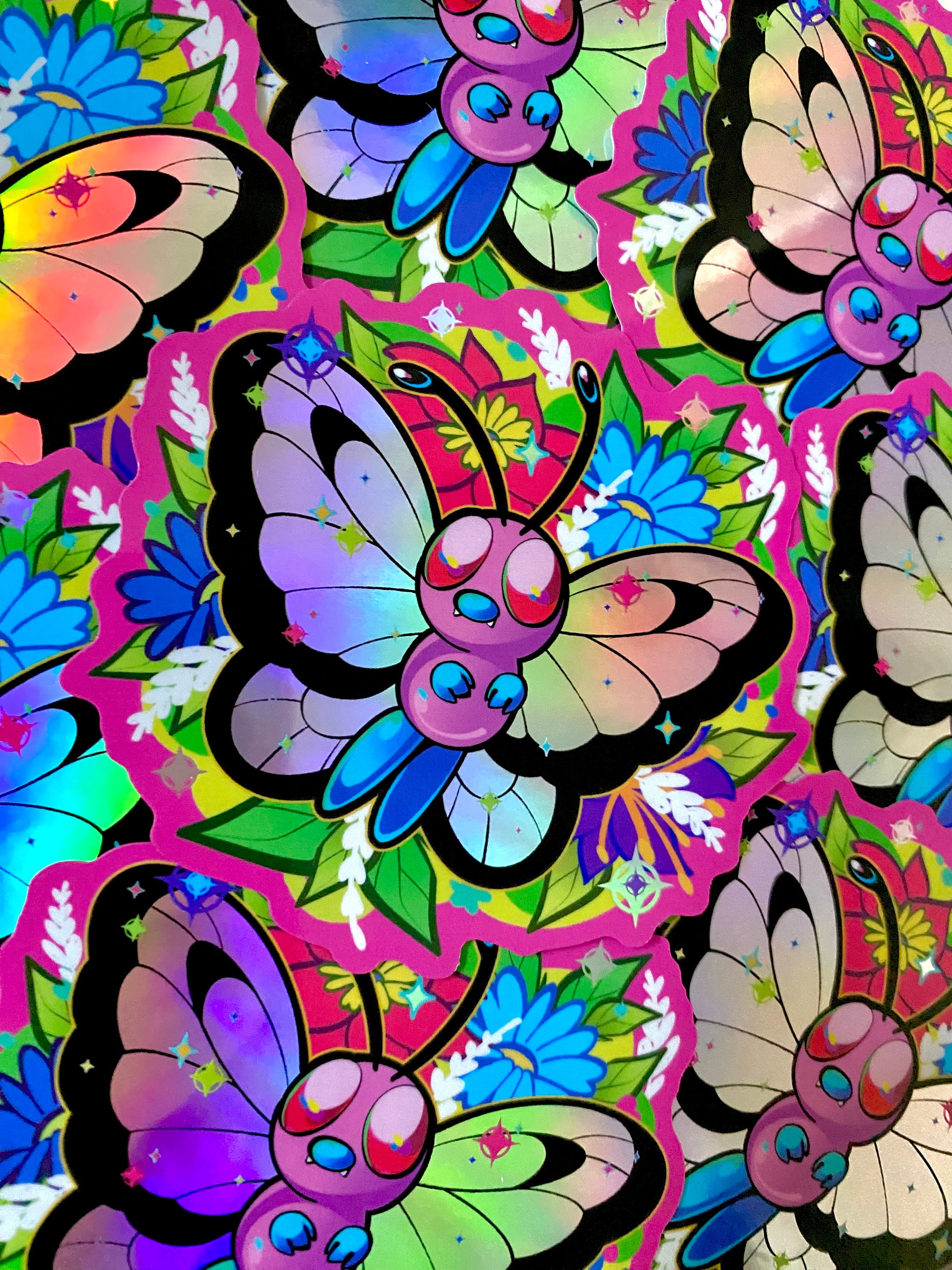 Pink butterfree plush sale