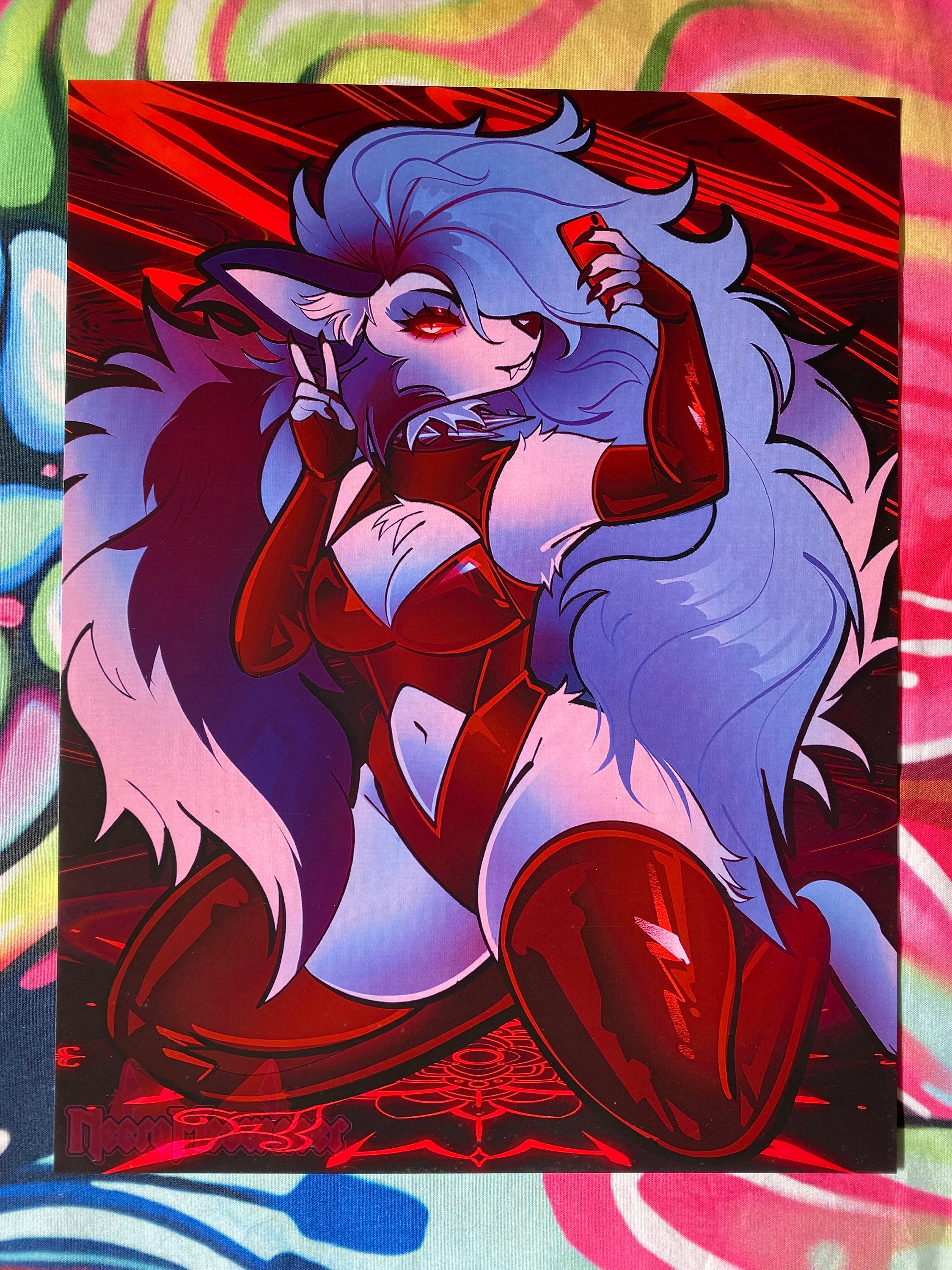 8.5 x 11 Club Hellhound Print