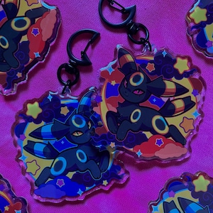 2.5 x 2.5 Moon Puppy Acrylic Charm