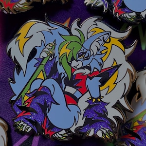 2 x 2 Roxy Hard Enamel Glitter Pin
