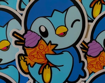 2 x 3 Taiyaki Penguin Vinyl Sticker