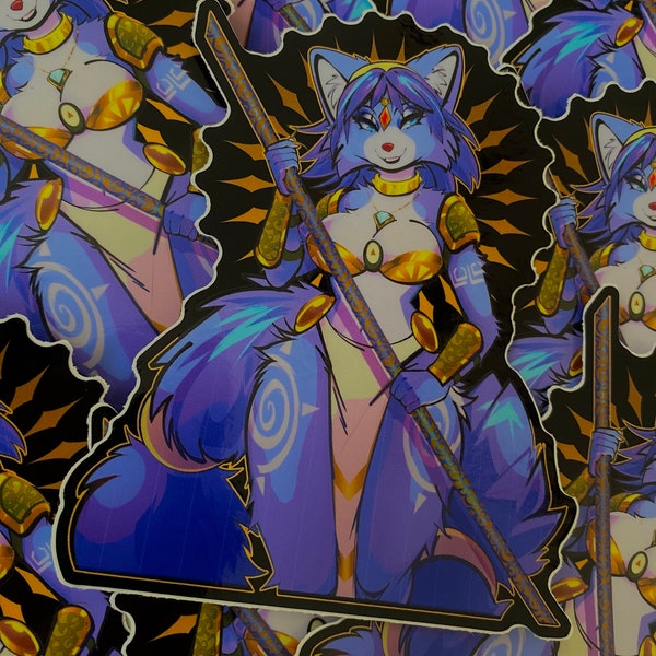 4 x 3 Krystal Vinyl Sticker B Grade