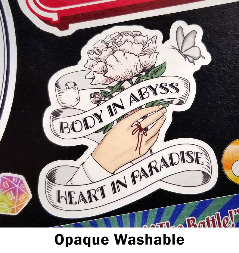 Xie Lian inspired Body In Abyss Heart In Paradise Clear Waterproof Die xie-lian-inspired-body-in-abyss-heart-in-paradise-clear-waterproof-die