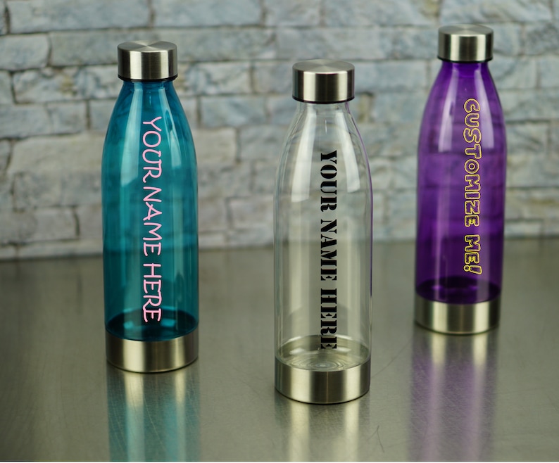 Personalized Plastic Water Bottle Great for Gifts, Souvenirs and Etc Etsy UK