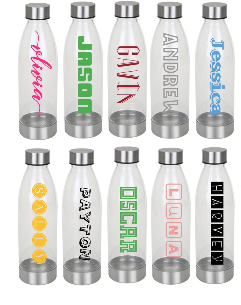 Personalized Plastic Water Bottle Great for Gifts, Souvenirs and Etc Etsy UK