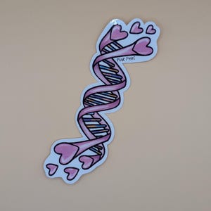 Cute Pink DNA Sticker