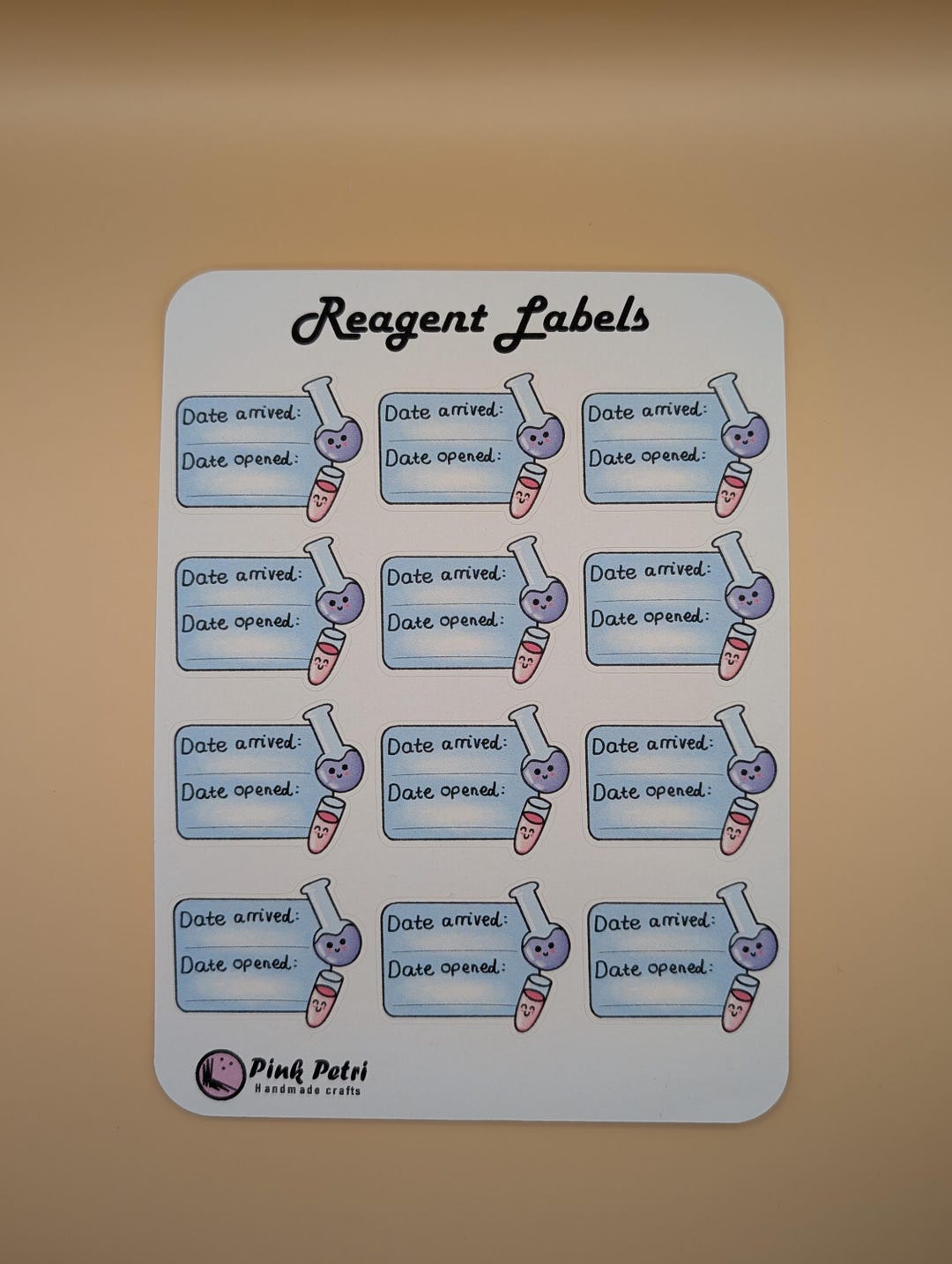 Reagent Labels Sticker Sheet - Etsy