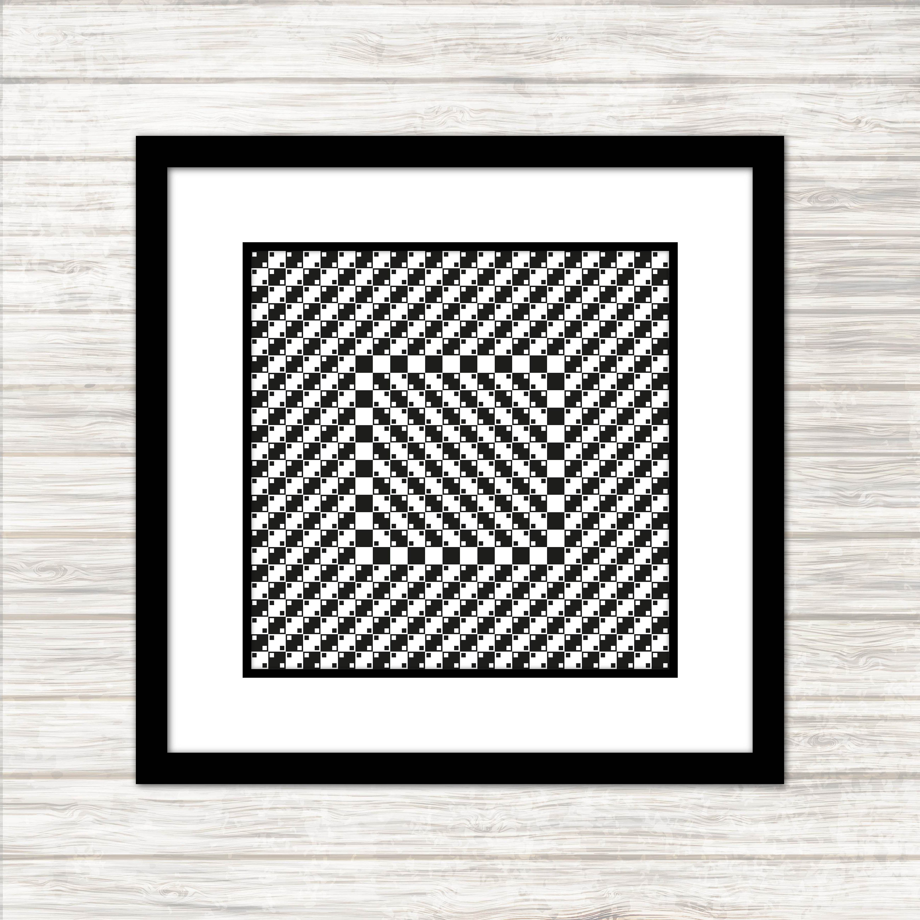 錯覚アートプリント：四角くない正方形（印刷可能なPDF+JPG）（デジタルダウンロード） - Etsy 日本, image size:3000x3000