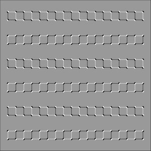 The Umzugslinien Illusion - Optische Täuschung Poster, Wanddekor, Druck, Poster, Kunst Druckbare PDF + JPG