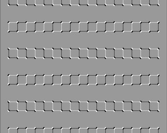 The Moving Lines Illusion - Optical Illusion Poster, Wall Decor, Print, Poster, Art Printable PDF+JPG