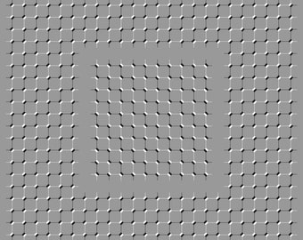 The Drifting Square Illusion - Optical Illusion Poster, Wall Decor, Print, Poster, Art Printable PDF+JPG