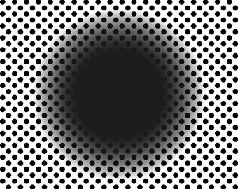 Expanding Hole - Optical Illusion Poster, Wall Decor, Print, Poster, Art Printable PDF+JPG