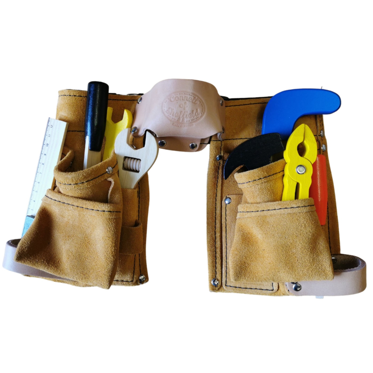 Personalised Childrens Leather Tool Belt Suede Leather Kids Etsy