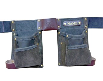Children's Personalised Tool Belt - Kids Leather Tool Belt - High Quality - Made in UK