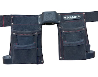 Children's Personalised Tool Belt - Kids Leather Tool Belt - High Quality - Made in UK