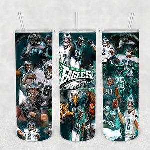 Philadelphia eagles inspired sublimation tumbler | football  teams| gift ideas| sports tumbler