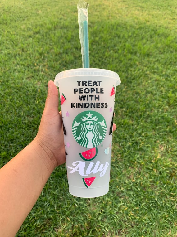 Customized Starbucks Cup  Watermelon Summer Cup Personalized Cups