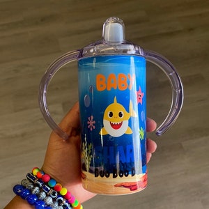 Baby shark kids tumbler | kids sublimation tumbler | kid cup | sippy cup |