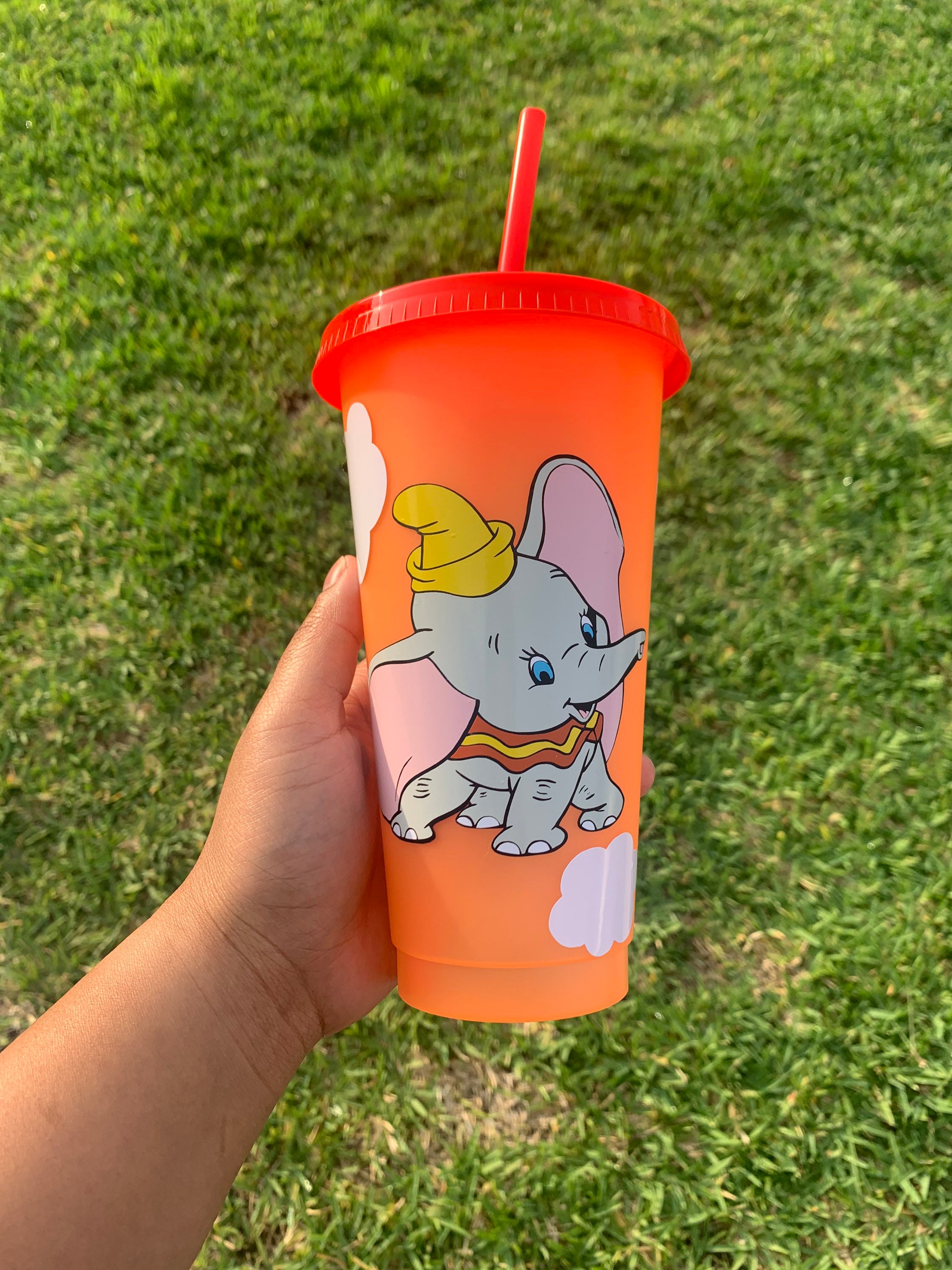 Disney dumbo reusable cold cup Disney inspired cup custom Etsy
