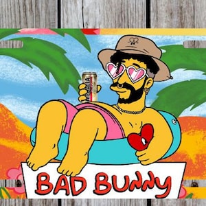 Bad bunny un verano sin ti licence plate| Gifts for him and her | License plate | Car Accessories| Custom care tag|