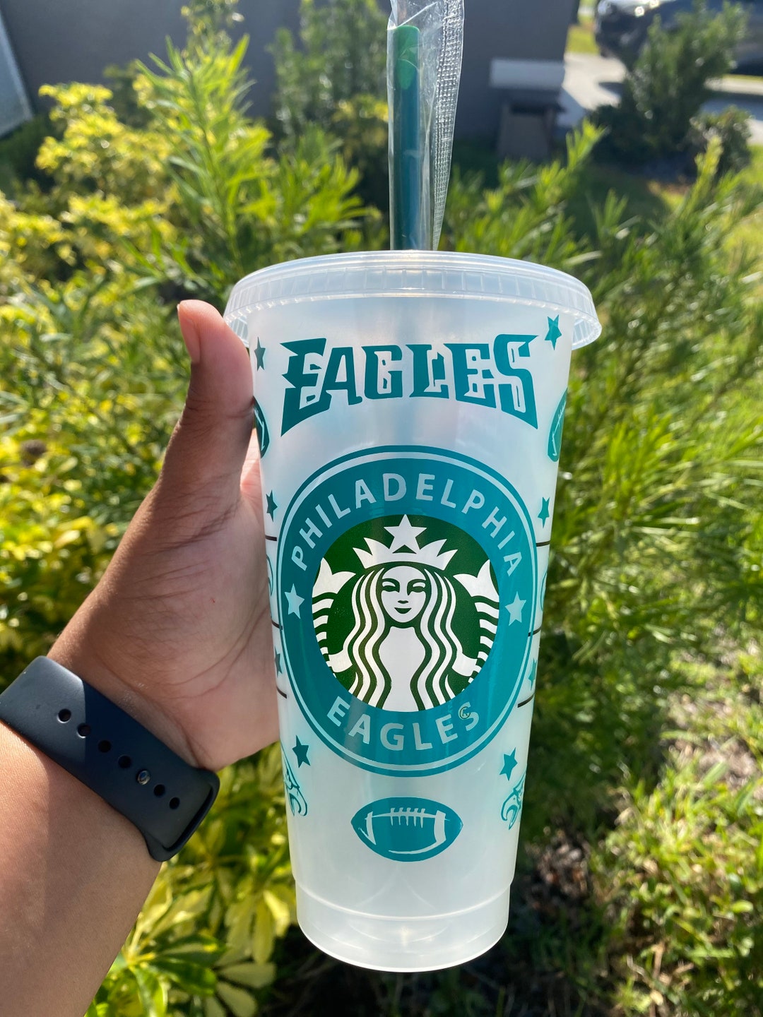 Philadelphia Eagles Inspired Starbucks Cup | Father’s Day Gift | 24 Oz ...