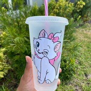 Marie Aristocats Reusable  Starbucks  cold cup | 24 oz venti tumbler | 16 oz grande tumbler|