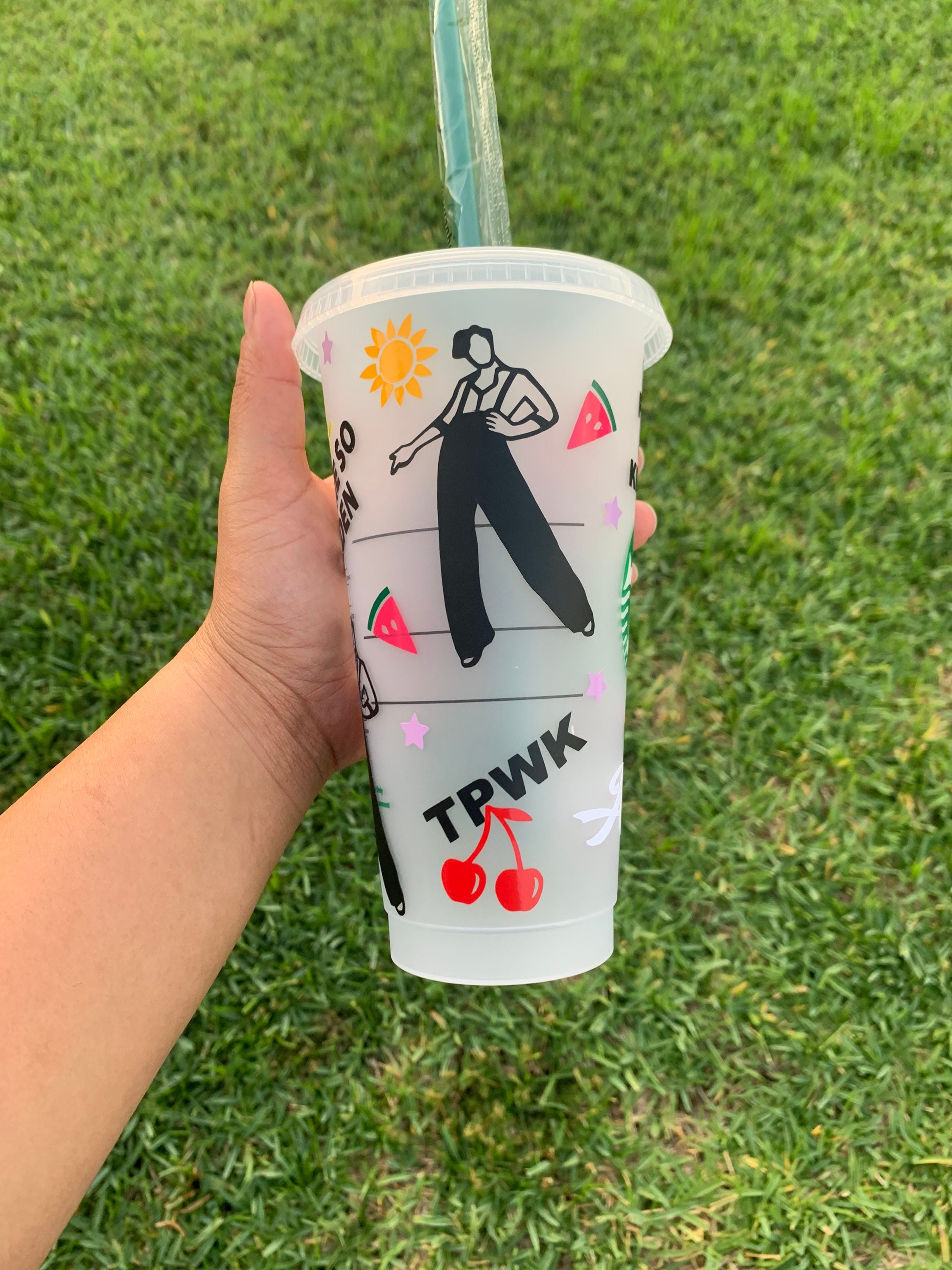 Harry Styles Sunflower Watermelon Personalized Starbucks Cup