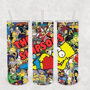 The Simpson&#39;s sublimation tumbler | cartoon show | gift| personalized tumbler|