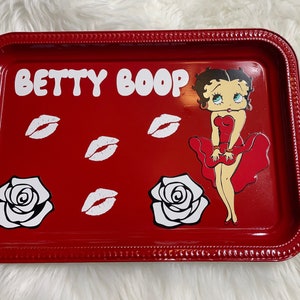 Betty boop themed rolling tray | decorative metal tray |