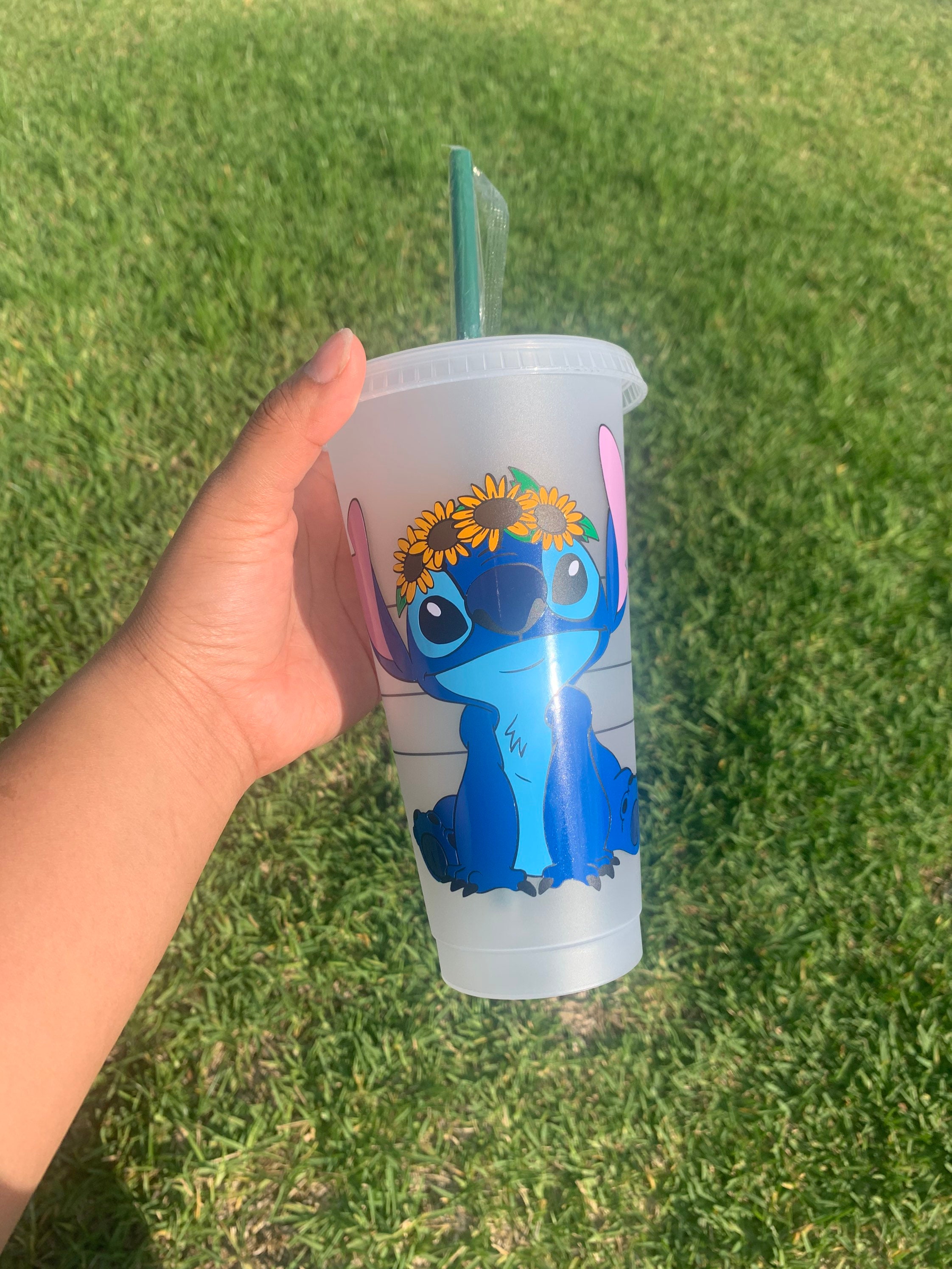 Stitch Starbucks Tumbler, Tumbler Disney, Valentines tumbler, Lilo, Ca –  babecavedesignz