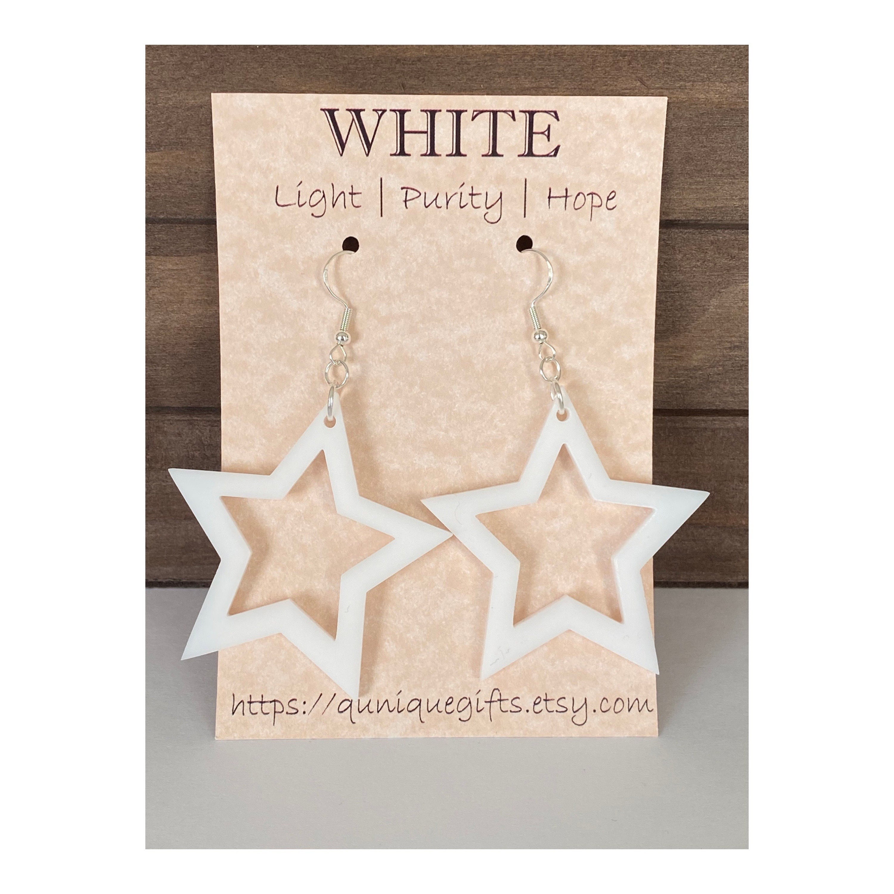 White Star Earrings White Star Earrings