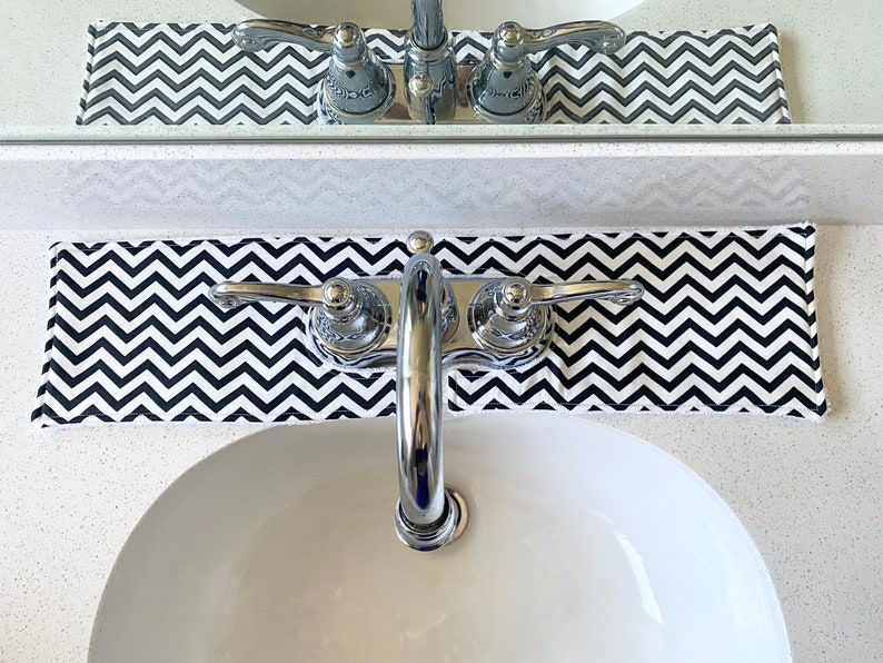 Faucet Splash Catcher / Faucet Drip Catcher / Bathroom Sink Etsy