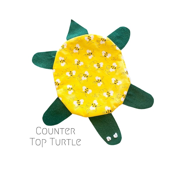 Turtle Wash Cloth / Countertop Turtle / Handmade Turtle for Drops and Spills / Eco friendly gift / Fun Wash Rags / Kitchen decor