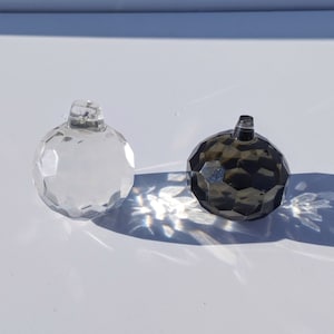 Vintage Italian smoky crystal glass chandelier spare parts, Bohemia Lead Crystal crystal ball replacement supplies for lamps chandeliers