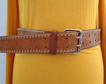 Gold Leather Doncaster Italian Leather Belt XL Doncaster Belts | eBay main image 3