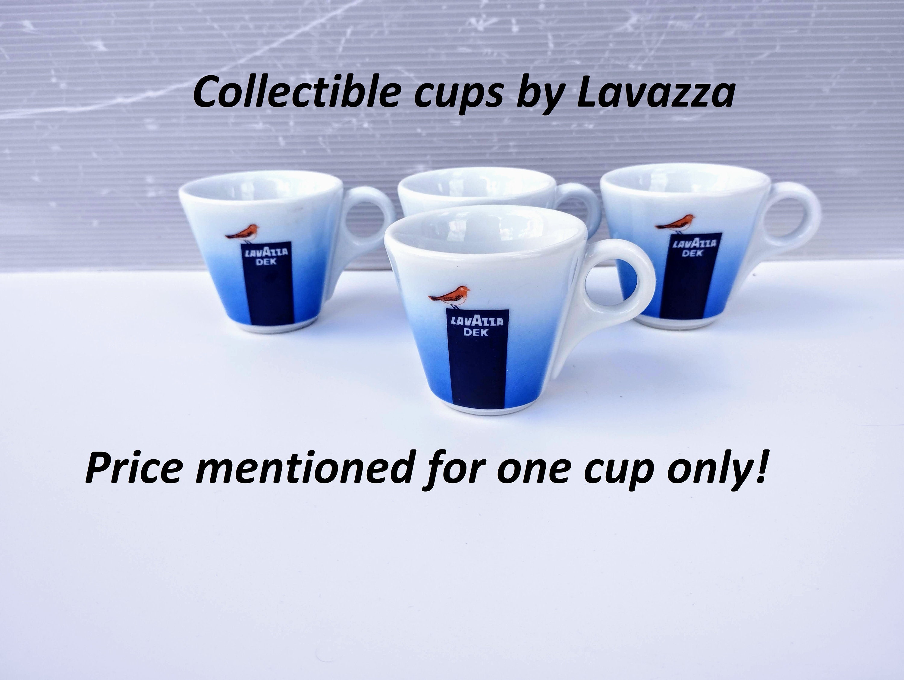 Collectible Vintage Heavy White Porcelain Bar Coffee Cup Branded Lavazza.  Classic Coffee Espresso Mug Made in Italy 