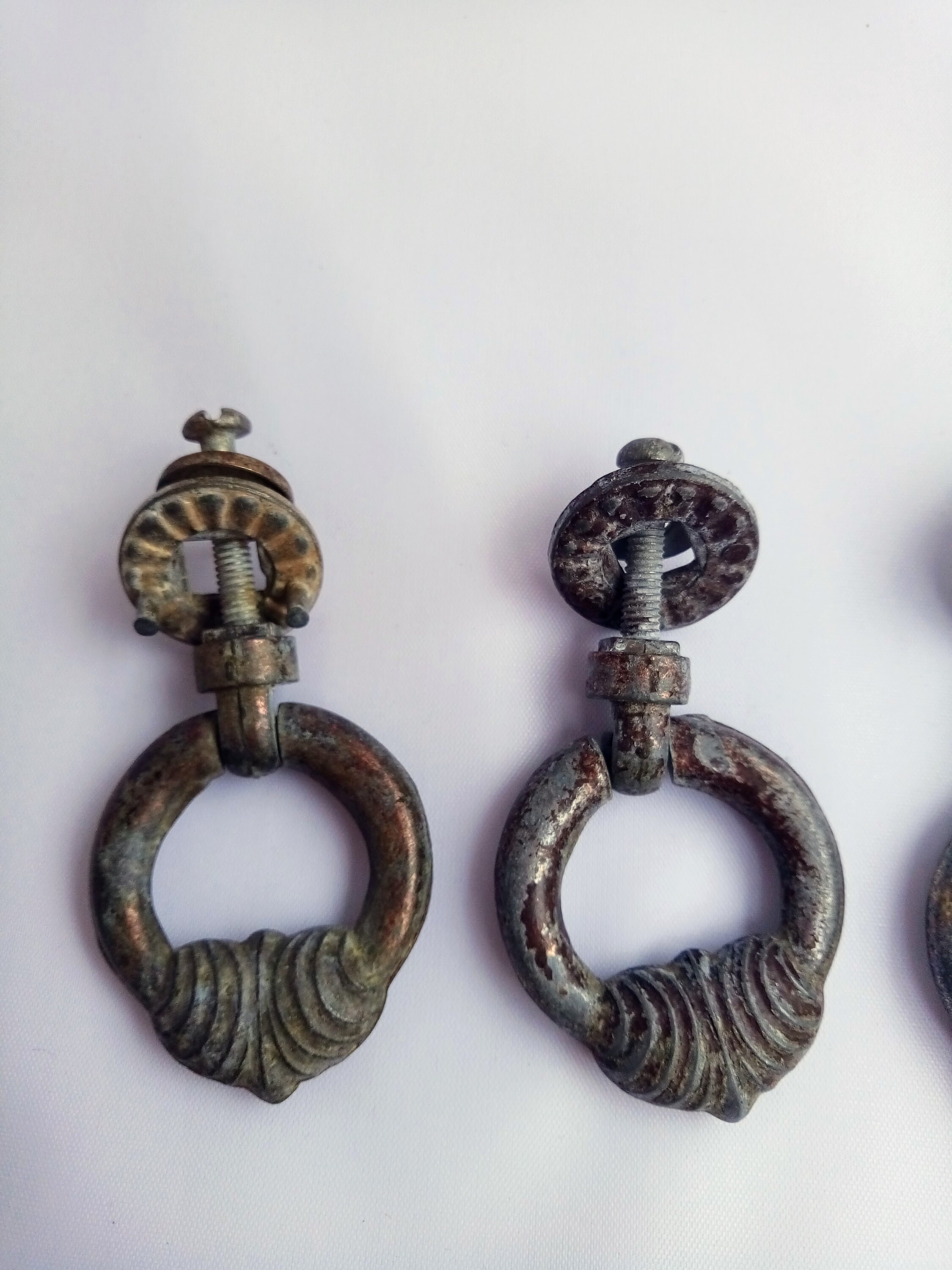 Perillas de cajón de metal vintage soviético manijas de la | Etsy