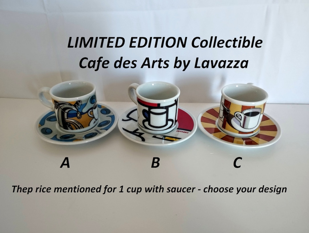 アート・デザイン・音楽 CAFES Lise Dinu Carlo Aslan LIMITED EDITION Collectible Cafe Des Arts Lavazza Porcelain Bar