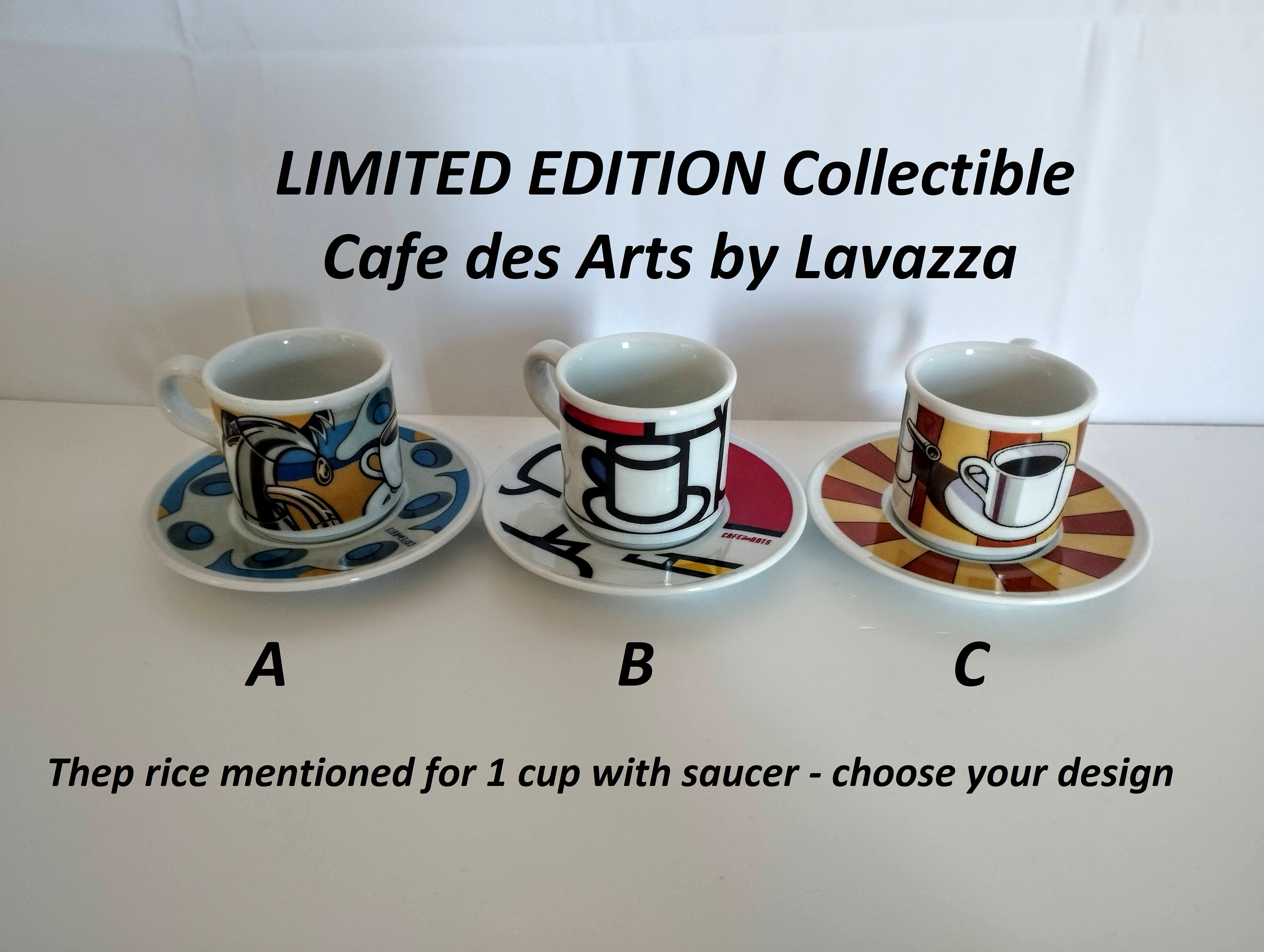 LIMITED EDITION Collectible Cafe Des Arts Lavazza Porcelain Bar