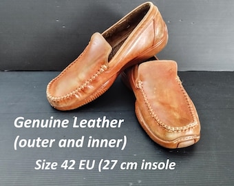 1990's Brown Italian Loafers - Etsy