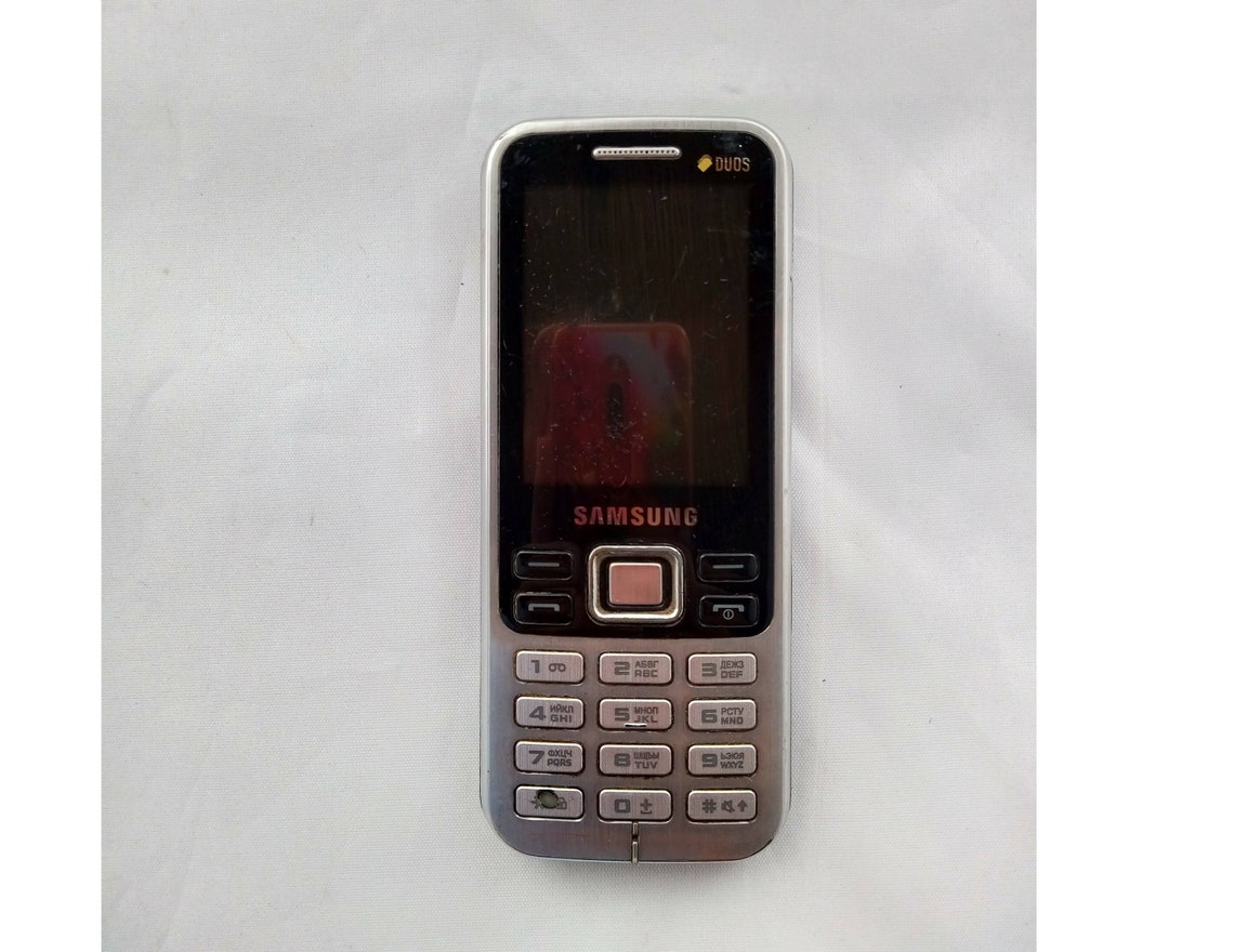 Collectible SAMSUNG C3322 Duos cell phone in black and Etsy